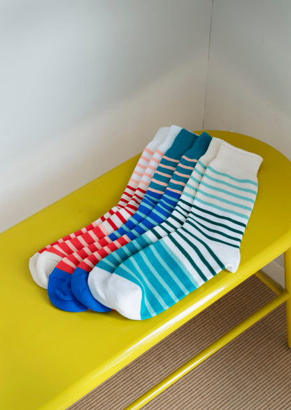 MULTI MARINE STRIPE SOCKS