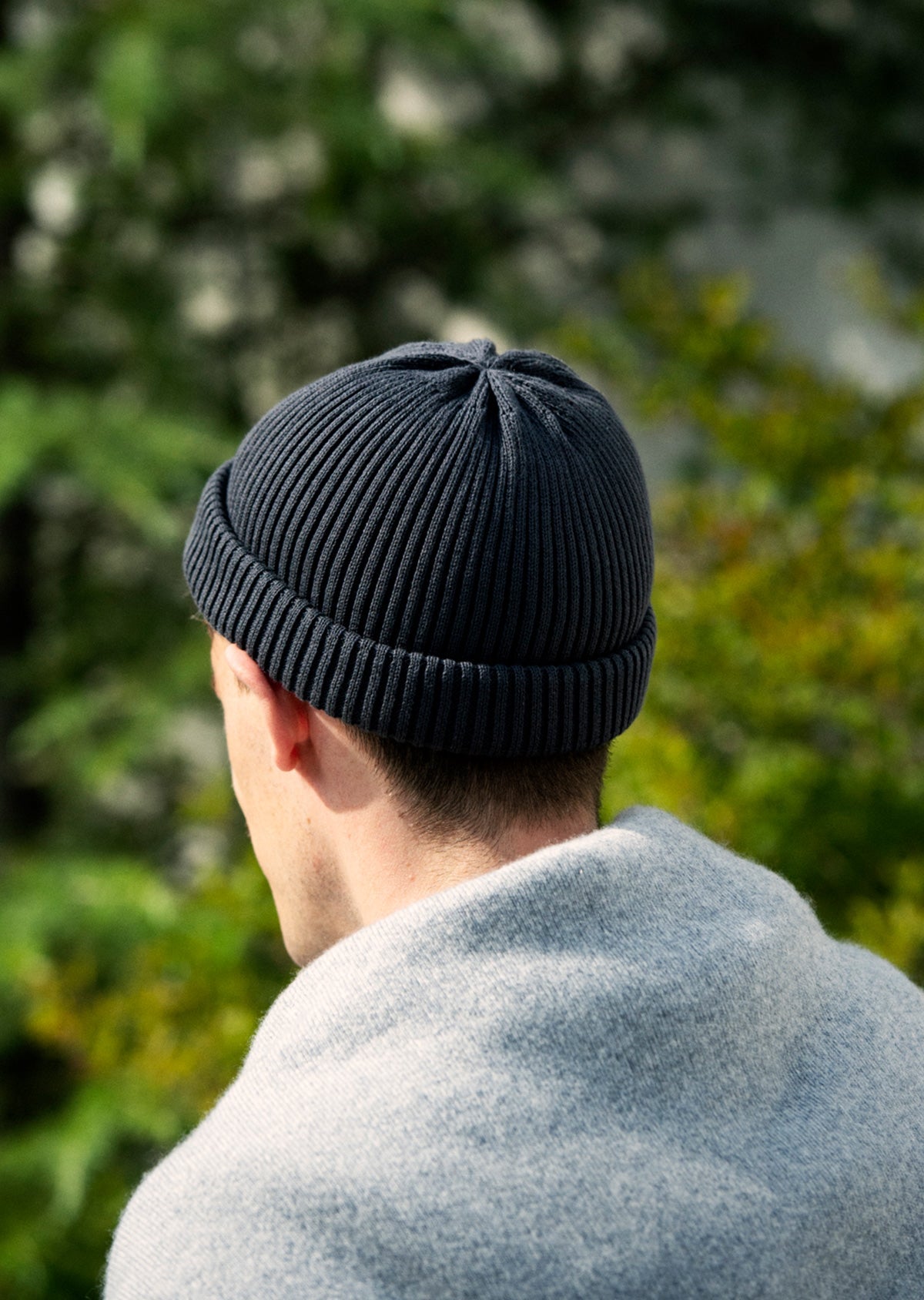 COTTON ROLL UP BEANIE