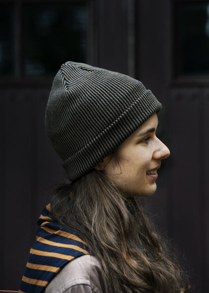 SUPER SOFT 2WAY BEANIE "STRIPE"