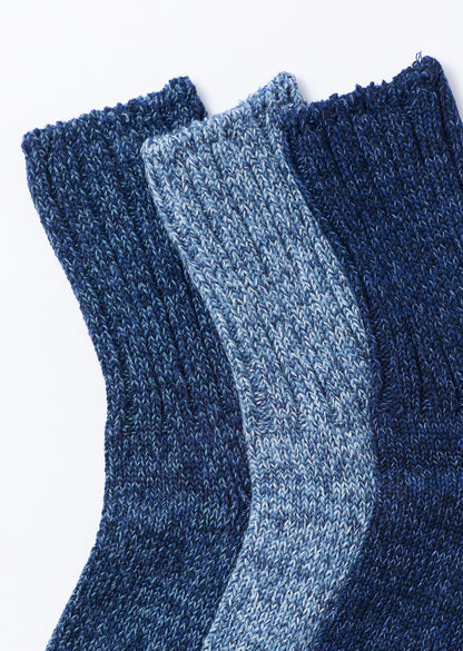 DENIM TONE ANKLE SOCKS